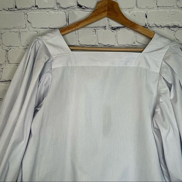 Thomas Mason® for J.Crew Square-neck Shirt - Picture 4 of 8